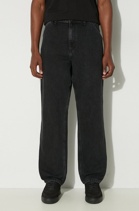 Дънки Carhartt WIP Single Knee Pant черен I032024.8906