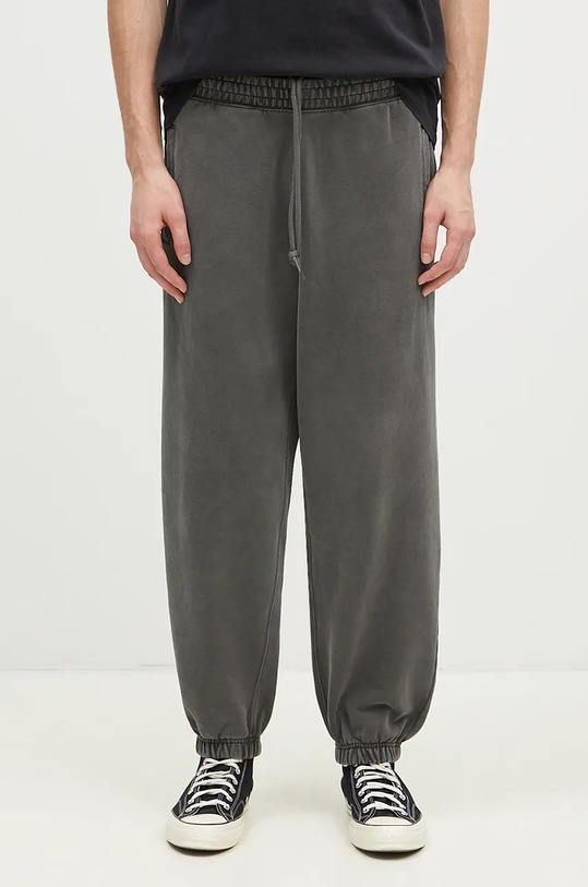 Carhartt WIP cotton joggers Vista Grand Sweat Pant jersey gray I032337.87GD