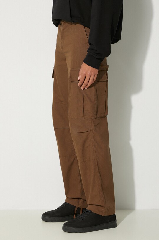 Pamučne hlače Carhartt WIP Regular Cargo Pant smeđa I032467.2Y02