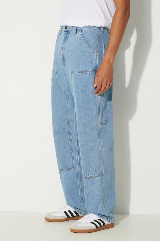 Džíny Carhartt WIP Double Knee Pant modrá I032699.0112