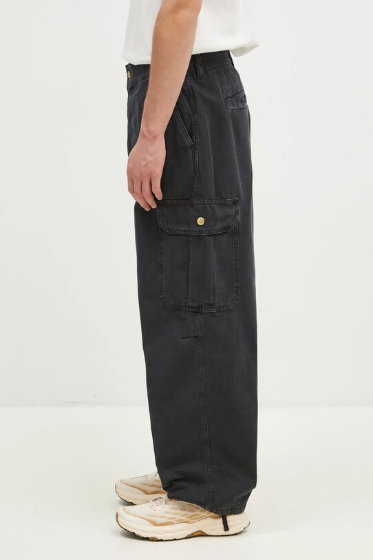 Bavlněné kalhoty Carhartt WIP Stanton Cargo Pant I033825.894J šedá AW24