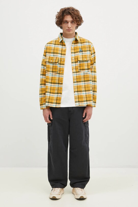 Bavlněné kalhoty Carhartt WIP Stanton Cargo Pant šedá I033825.894J