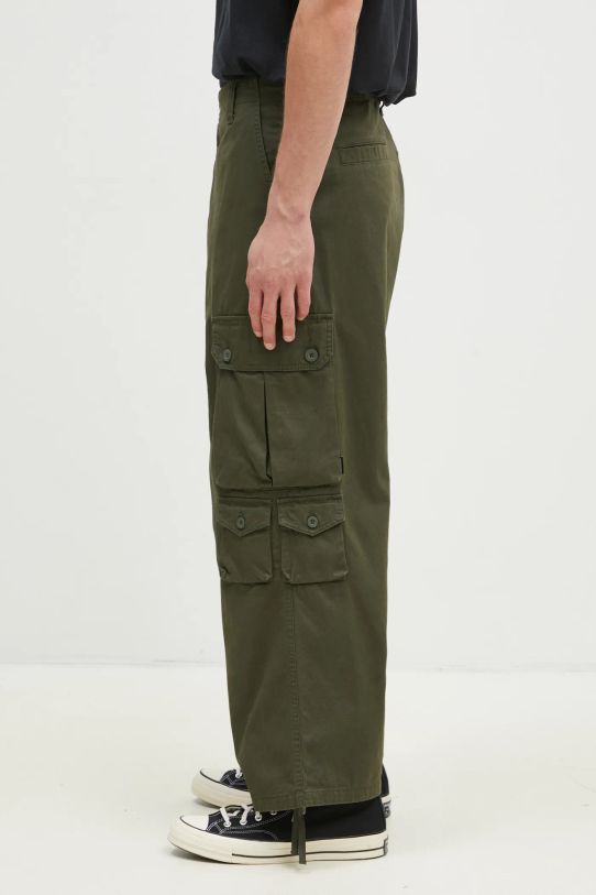 Carhartt WIP pantaloni de bumbac Tracker Pant I033835.666XX verde AW24