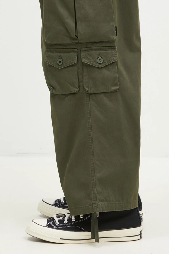 Bavlněné kalhoty Carhartt WIP Tracker Pant zelená I033835.666XX