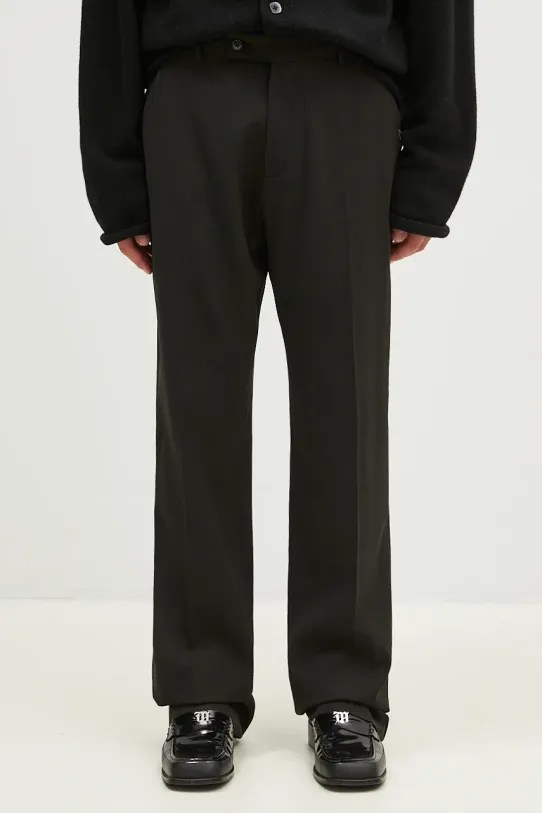 Martine Rose wool trousers Tailored Relaxed Fit Trouser straight black 303WT05006