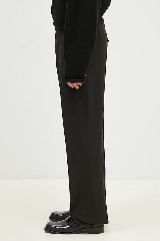 Martine Rose wool trousers Tailored Relaxed Fit Trouser 303WT05006 black AW24