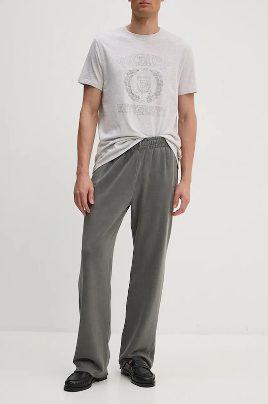 Хлопковые спортивные штаны ZADIG&VOLTAIRE хлопок серый JMPA00017