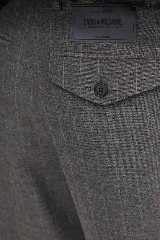ZADIG&VOLTAIRE spodnie WMPA00197 szary