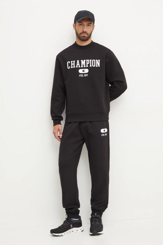 Champion pantaloni de trening 220434 negru AW24