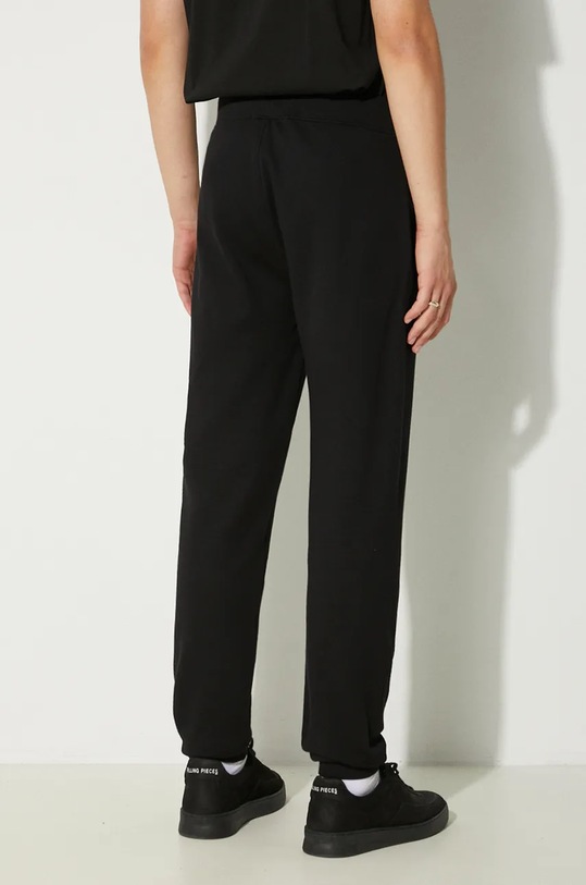 C.P. Company pantaloni della tuta di cotone Diagonal Raised Fleece Cargo Sweatpants 17CMSP017A005086W nero AW24