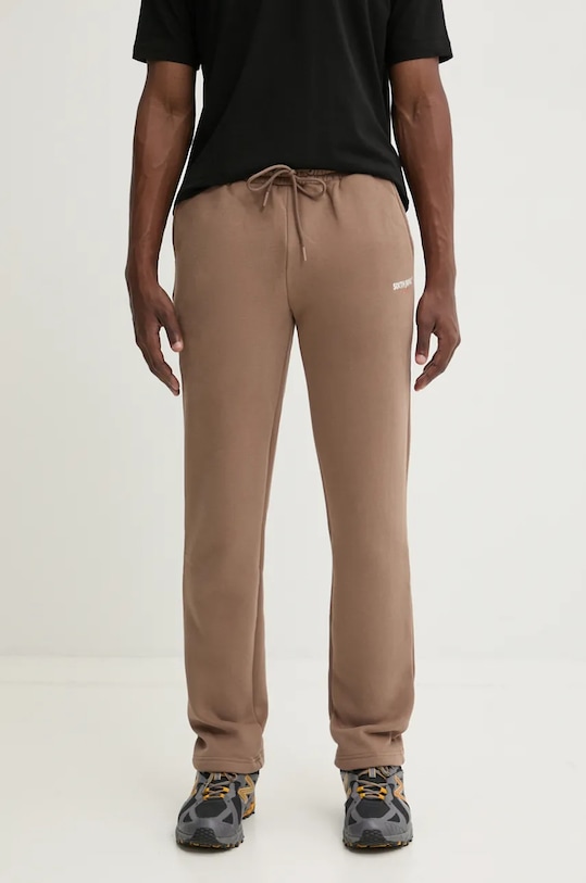 Sixth June spodnie dresowe dzianina beżowy 25327