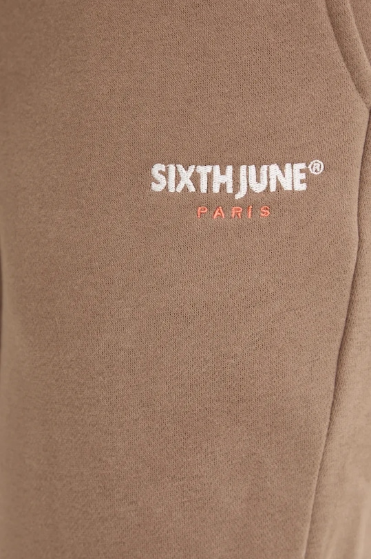 Sixth June spodnie dresowe beżowy 25327