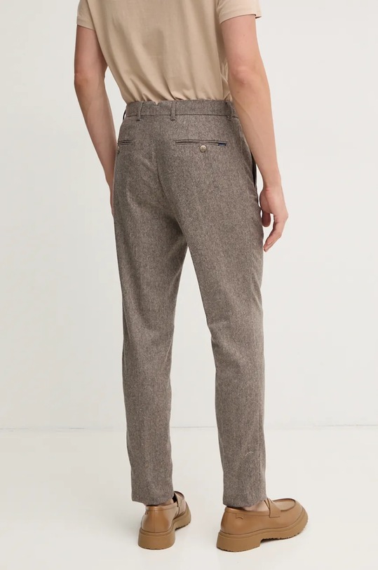 Odjeća Vunene hlače Hackett London HM212660R smeđa