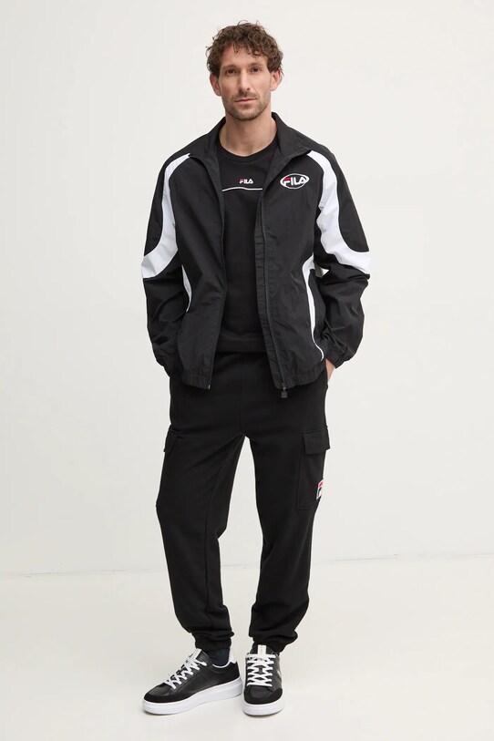 Fila pantaloni de trening Longarone FAM0765 negru AW24