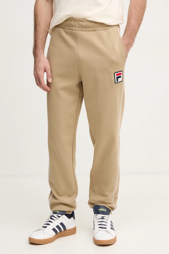 Fila spodnie dresowe Lincoln dzianina beżowy FAM0663