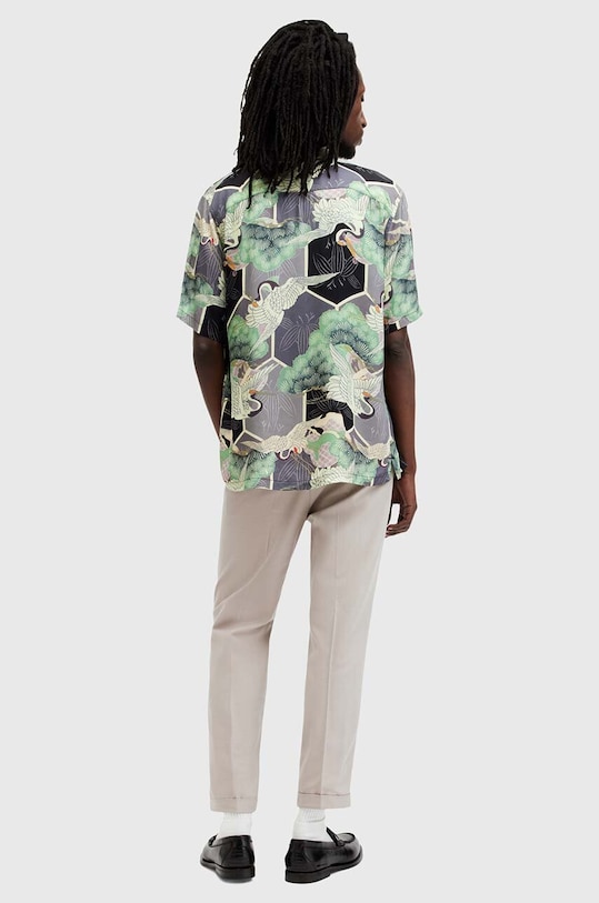 AllSaints spodnie z wełną TALLIS M002TZ beżowy