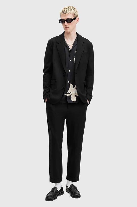 AllSaints pantaloni HELM chinos negru M005QZ
