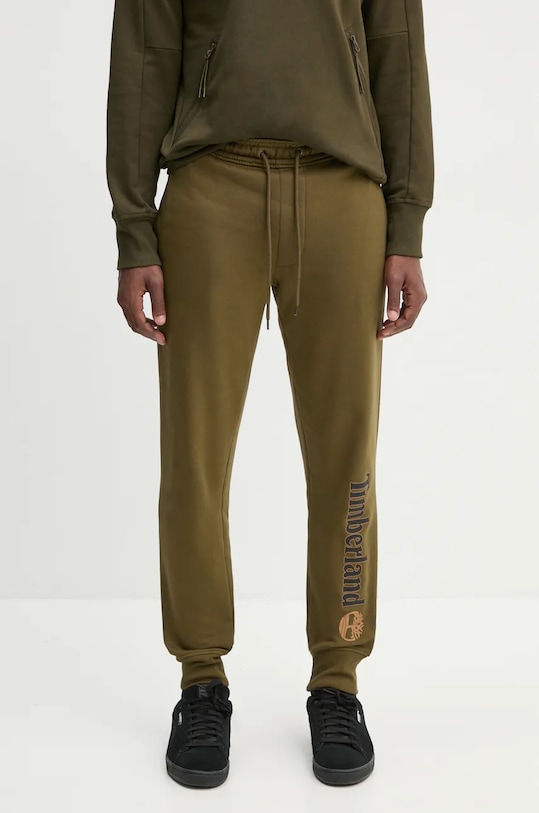 Спортивні штани Timberland трикотаж зелений TB0A5YFB3021