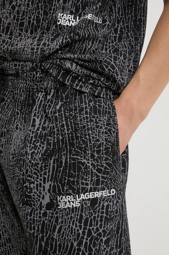 Karl Lagerfeld Jeans pantaloni de trening din bumbac gri 246D1005