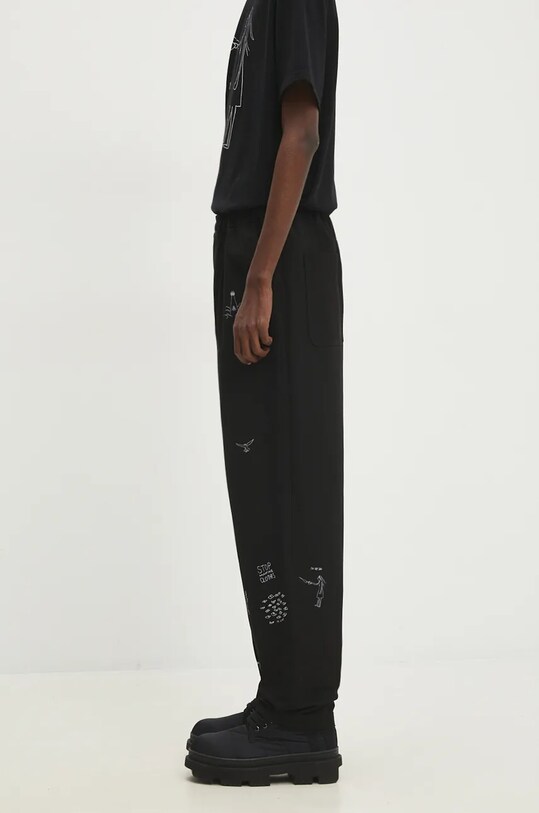 Undercover pantaloni de bumbac UC2D4505.2 negru AW24