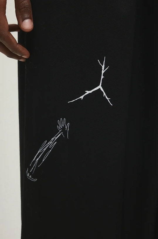 Undercover pantaloni de bumbac negru UC2D4505.2