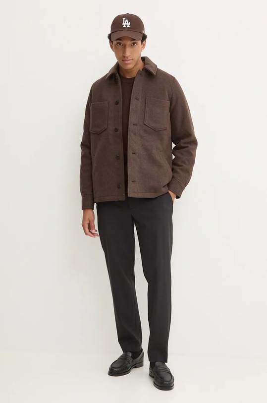 Theory spodnie wełniane N0771205 czarny AW24
