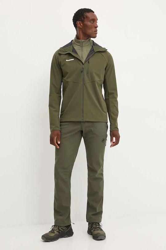 Mammut pantaloni sport Runbold Winter 1021.01380 verde AW25