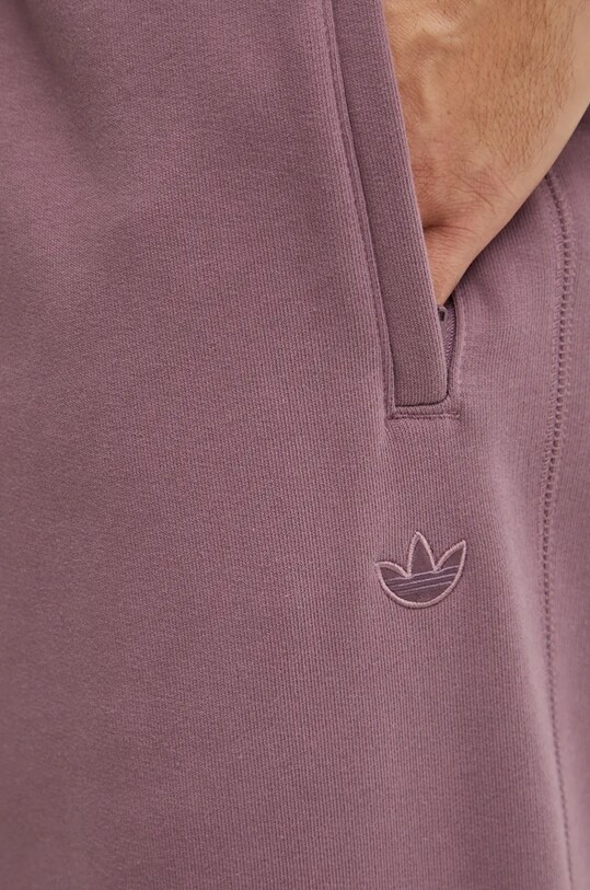 Хлопковые спортивные штаны adidas Originals розовый IY2235