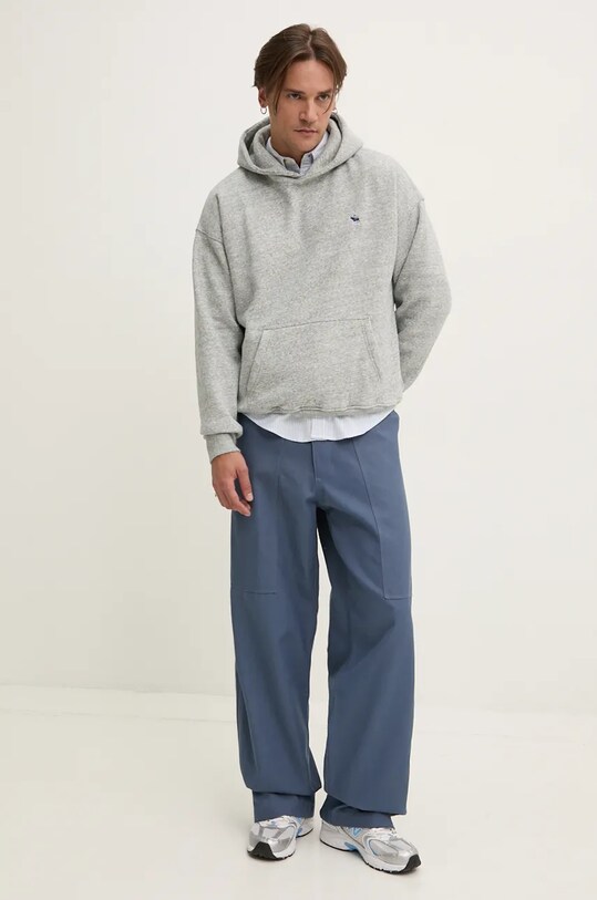Хлопковые брюки adidas Originals IY2278 голубой AW24
