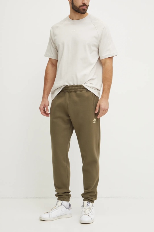 adidas Originals pantaloni de trening tricotaj verde IY7363