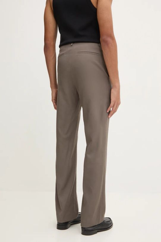 Nanushka wool trousers LOIC gray NM24PFPA02093