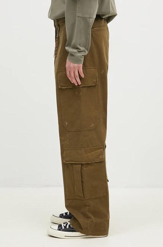 DARKPARK pantaloni de bumbac Jeffrey MTR36.FAP05.0061 verde AW24