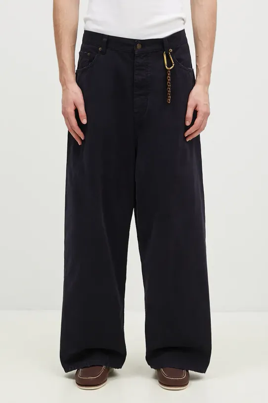 Памучен панталон DARKPARK Ray памук тъмносин MTR11.FAP05.0058