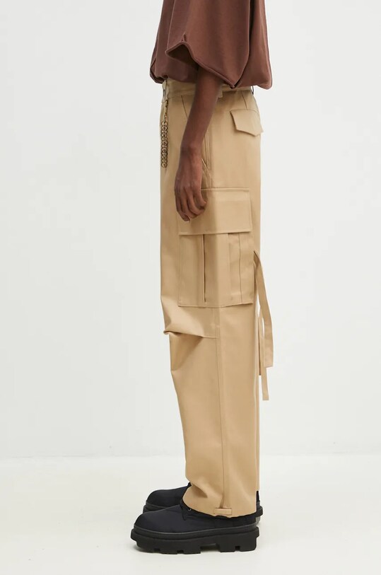 DARKPARK cotton trousers Saint MTR19.FAC46.0085 beige AW24