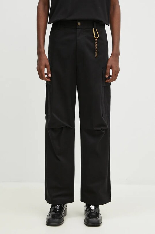 DARKPARK pantaloni de bumbac Saint MTR19.FAC48.0099 negru AW24
