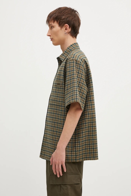 Шерстяная рубашка DARKPARK Vale MSH04.FAW11.8565 зелёный AW24