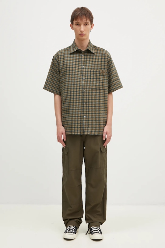 Шерстяная рубашка DARKPARK Vale MSH04.FAW11.8565 зелёный