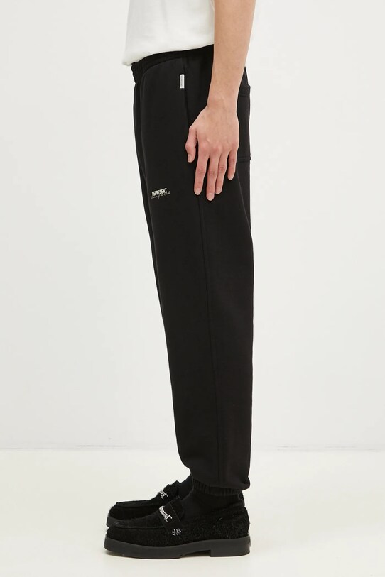 Хлопковые спортивные штаны Represent Patron Of The Club Sweatpant MLM4278.001 чёрный SS25