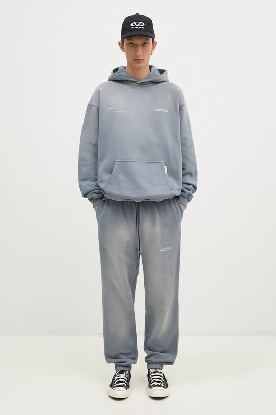 Bavlnené tepláky Represent Patron Of The Club Sweatpant sivá MLM4278.46