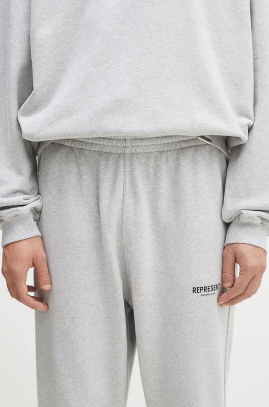 Бавовняні спортивні штани Represent Represent Owners Club Sweatpant сірий OCM41116.158
