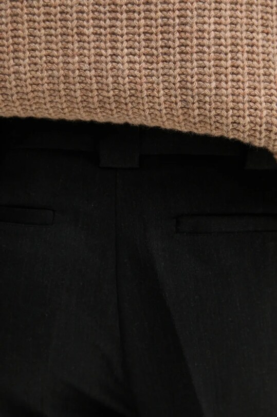 Won Hundred pantaloni din lana negru 3216.14221
