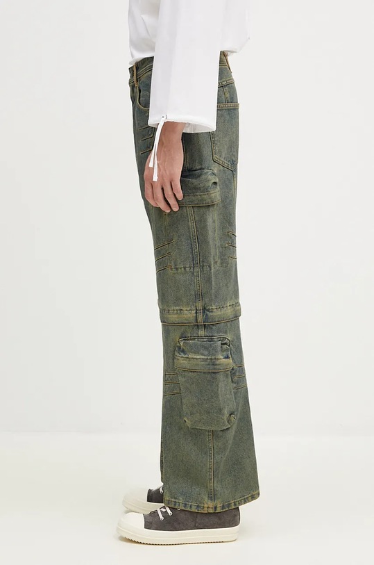 Τζιν παντελόνι Andersson Bell Cargo Coated Wide-Leg Jeans apa749m πράσινο AW24