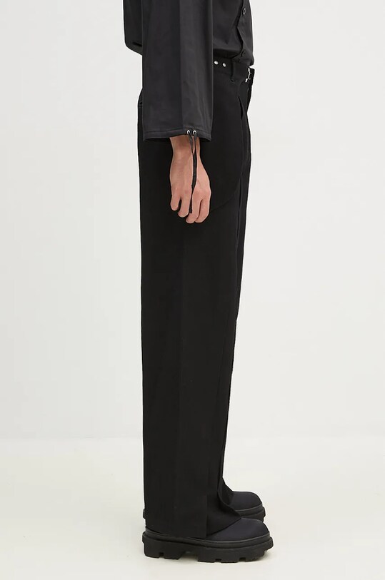 Andersson Bell wool trousers Soe Twill Wool Wrap Trousers black apa754m