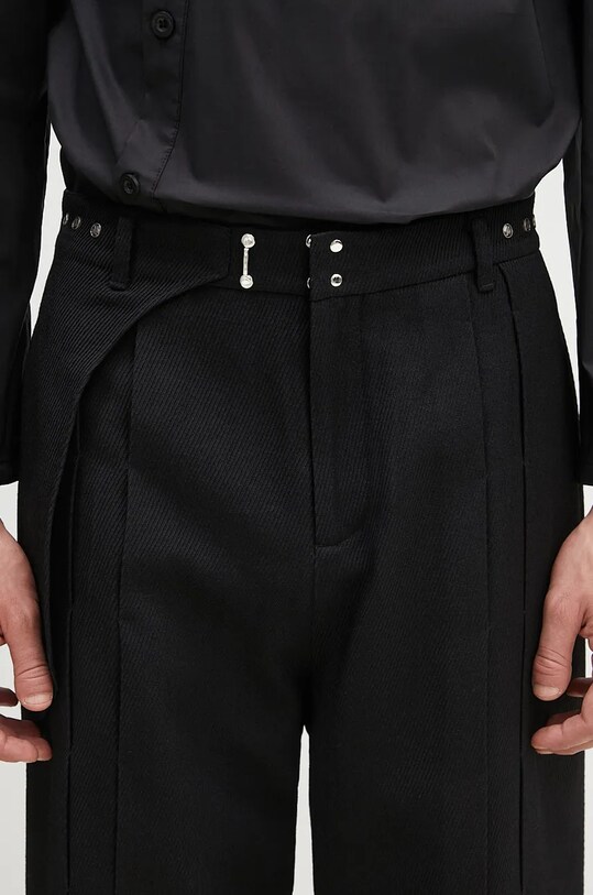 Andersson Bell wool trousers Soe Twill Wool Wrap Trousers apa754m black