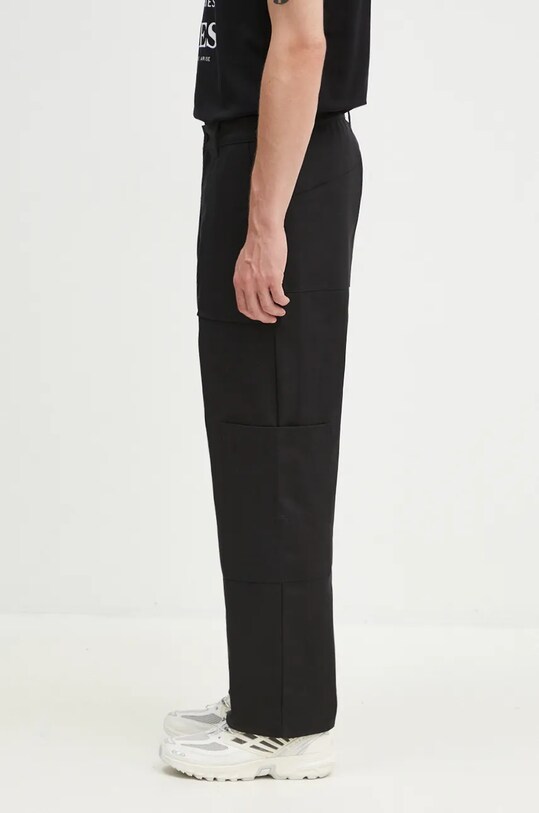 Βαμβακερό παντελόνι A-COLD-WALL* Console ACWMB302 μαύρο AW24