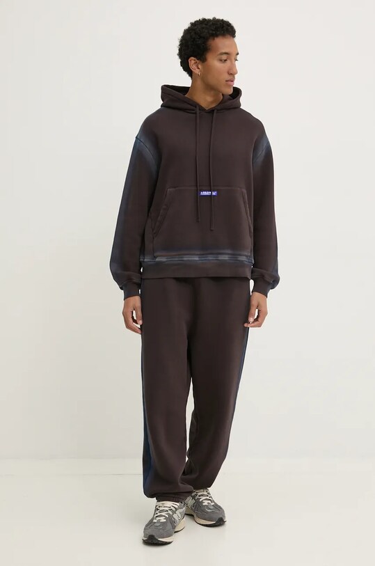 Бавовняні спортивні штани A-COLD-WALL* ACWMB296 коричневий AW24