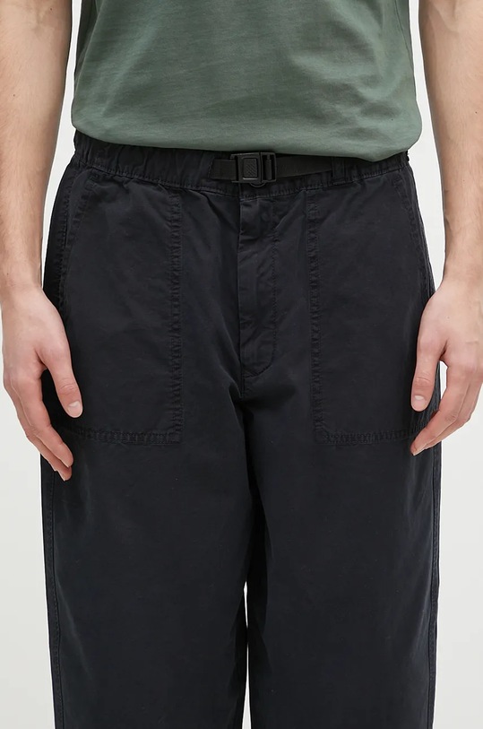 Bavlnené nohavice Barbour Grindle Relaxed Canvas Trouser tmavomodrá MTR0721