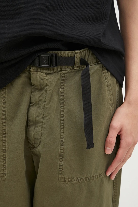 Barbour pantaloni de bumbac Grindle Relaxed Canvas Trouser verde MTR0721