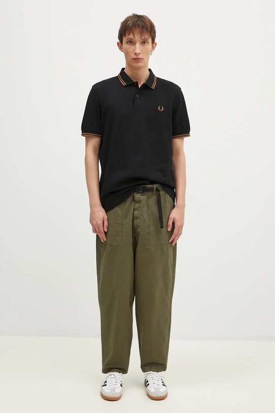 Barbour pantaloni de bumbac Grindle Relaxed Canvas Trouser MTR0721