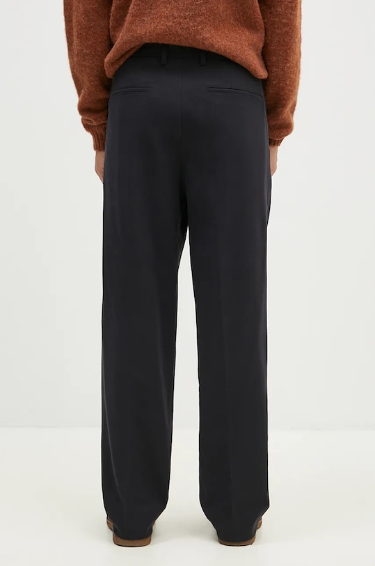 Одежда Брюки с примесью шерсти Norse Projects Benn Relaxed Cotton Wool Twill Pleated Trouser N25.0395.9999 чёрный